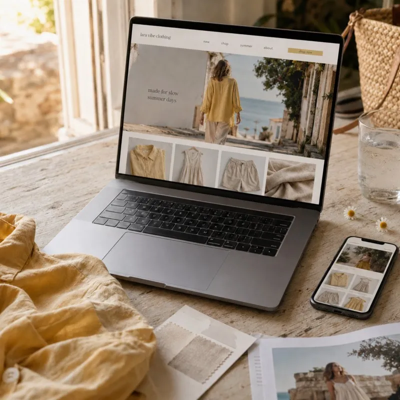 Fashion e-commerce website design concept