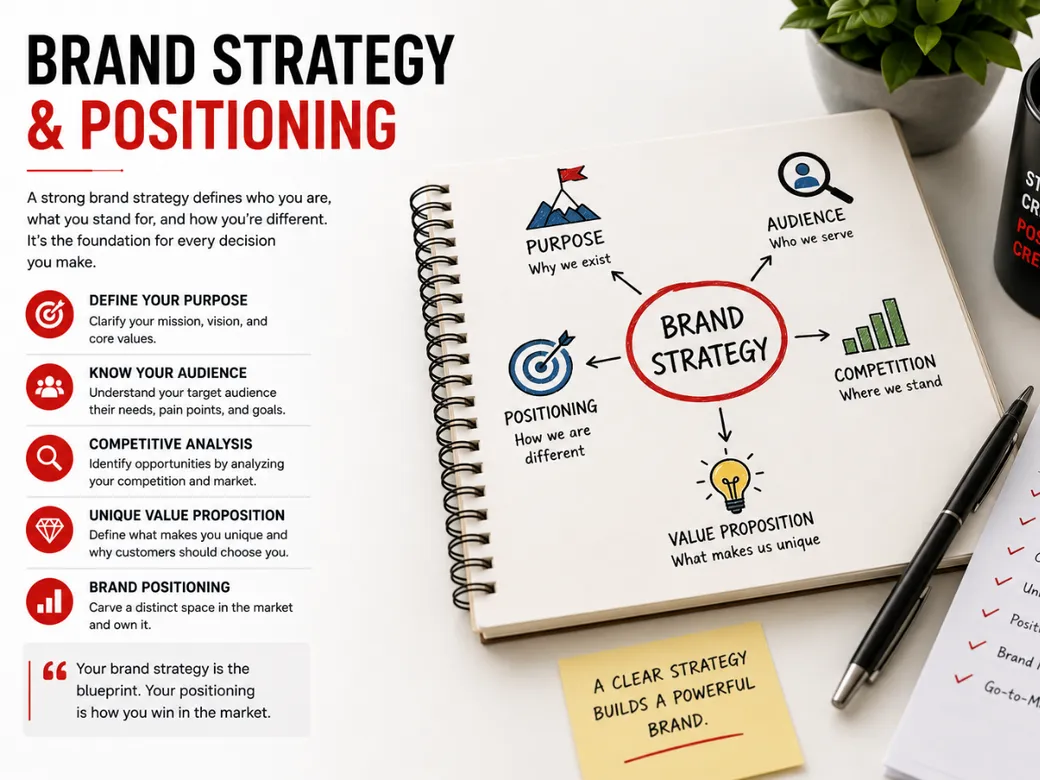 Brand strategy mockup