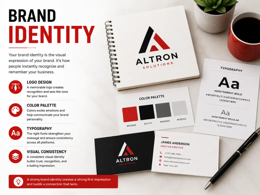 Visual identity mockup