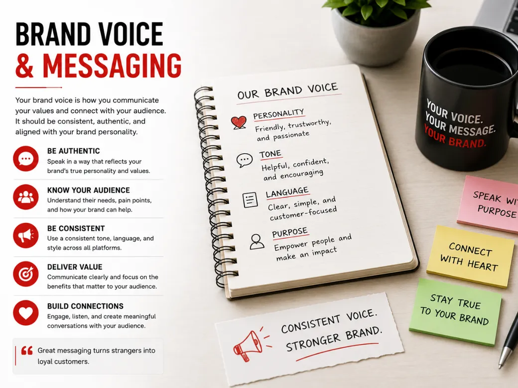 Brand messaging mockup