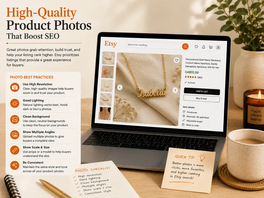 Etsy photography mockup