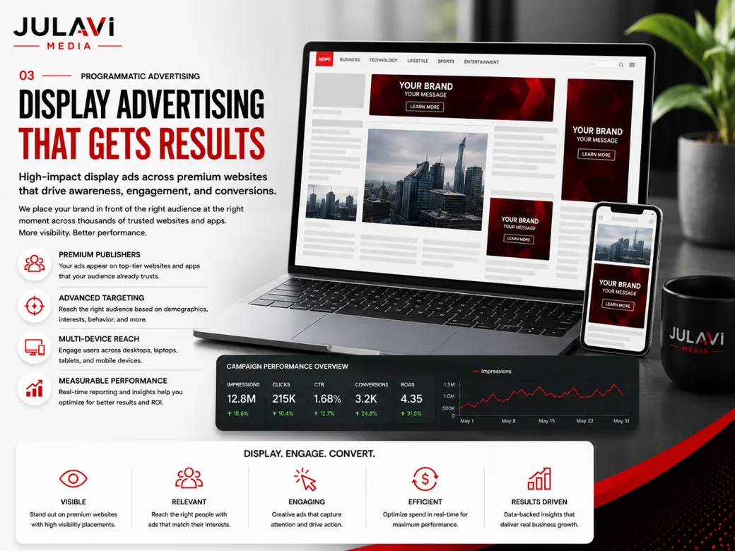 Programmatic display ads mockup